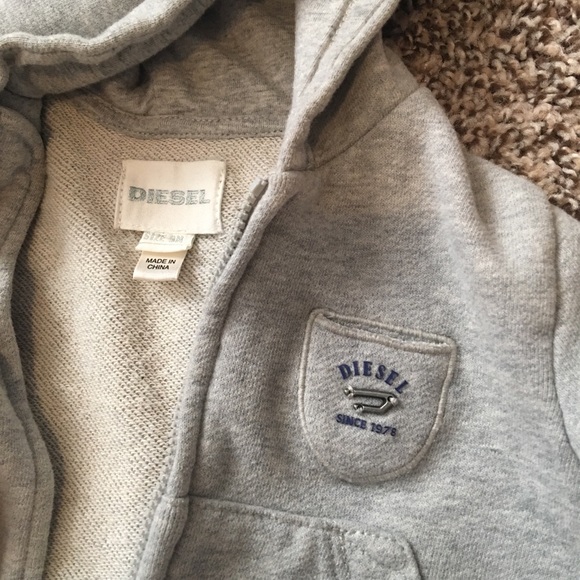 Diesel Hoodie - Heather, 9 months, Great Condition - Picture 2 of 5